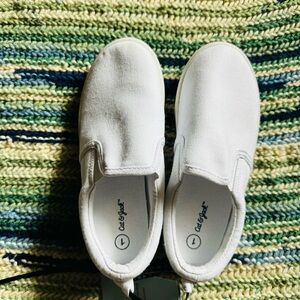 Cat & Jack White Minimalist Slip-On Sneakers